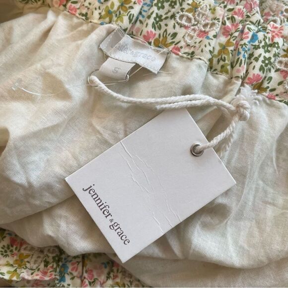 Jennifer & Grace Teacup Cotton Floral Mini Skirt Size Small NWT - Picture 7 of 8